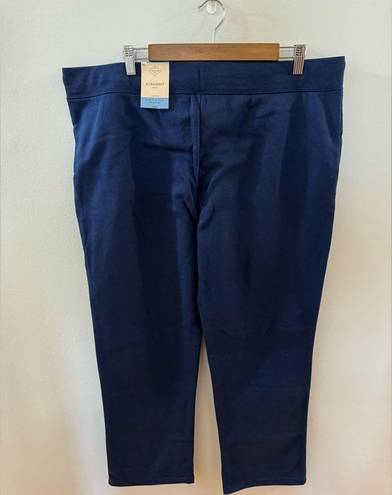 St. John’s Bay NWT XL  Mid-Rise Straight Navy Pants