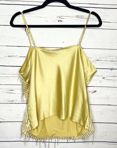 Zeagoo NWT  Gold Dripping Sequins Tank Top Size Large