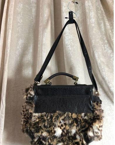 Bueno  Faux Fur and Faux Leather Bag