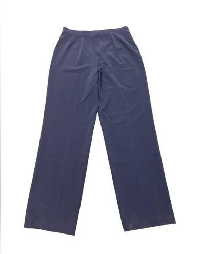 Coldwater Creek  Holly Navy Side Zip Dress Pants Straight Leg Size 10 Long NWT
