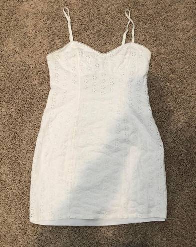 EXPRESS White Lace Mini Dress