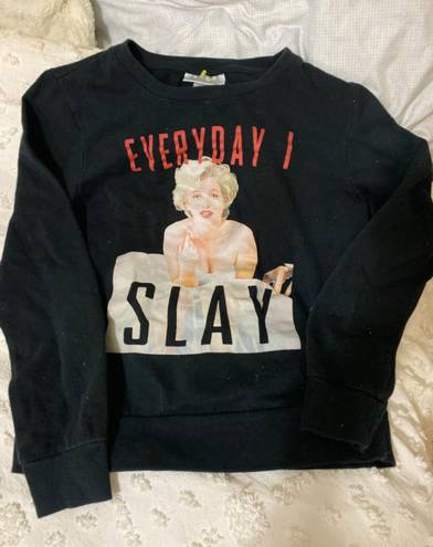 Marilyn Monroe Black sweatshirt