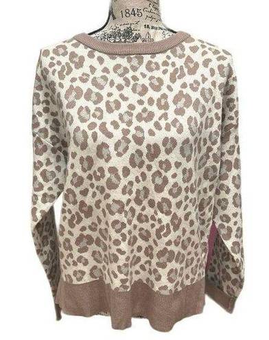 DKNY  Leopard Print Sweatshirt Women's Medium NWT