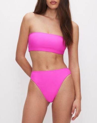 Good American NWT Neon Hot Pink Better Band bikini Two Piece Size Small