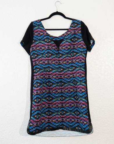 Tracy Reese Plenty by  Multicolored Aztec Printed Mini Dress Size 10