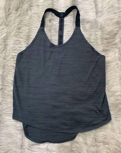 Nike Womens Grey and black dri-fit razorback workout tank Small