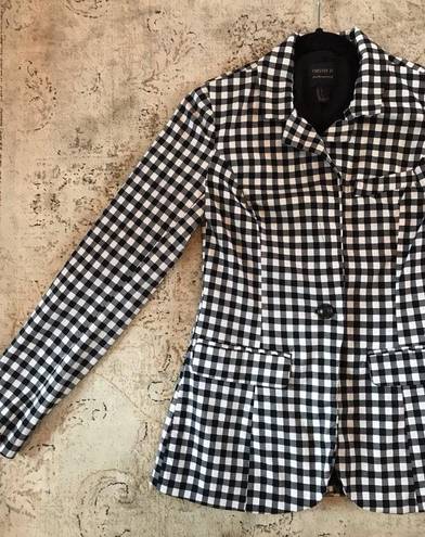 Forever 21 Gingham Blazer