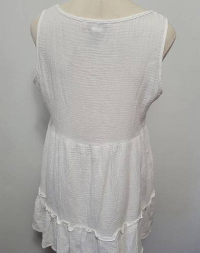 Flying Tomato A. Calin by  white tiered mini dress size medium