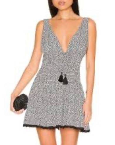 Maaji Alice mini v neck dress black dots