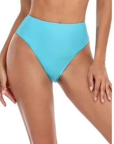 Relleciga NWT  Paris blue high waist bikini bottom large