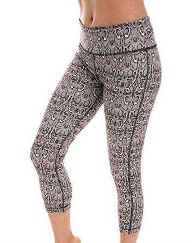 90 Degrees by Reflex Sale 3/$20 |  Gray Snake Print Capri Pants