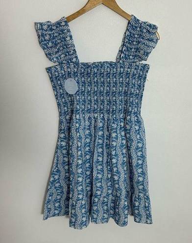 Hill House  Elizabeth Nap Dress ~ Trailing Vine Blue Medium NWT