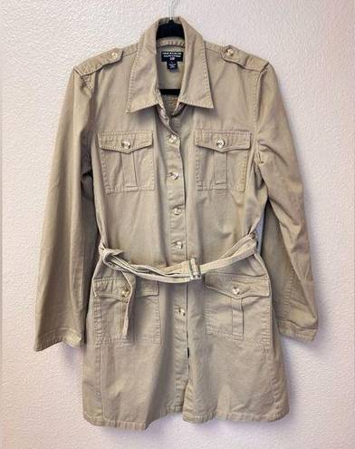 Polo  Ralph Lauren 100% Cotton Mid Trench Coat Size L