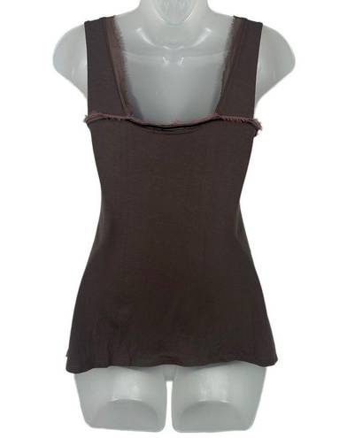 Arden B  Square Neck Tank Brown Purple Top Sz S