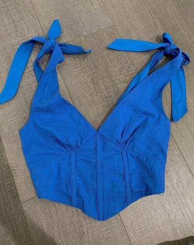 blue corset top Size XS