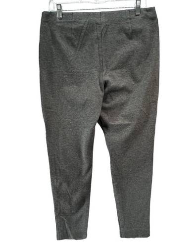 J.Jill  Womens Ponte Leggings L Gray Pull On Stretch Ankle Career Casual Comfort