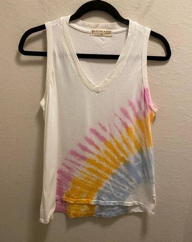 Blair Electric & Rose  Tie-Dye V-Neck Tank Top NWOT