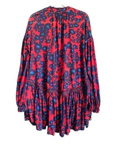 Free People  Love Letter Dress / Tunic Women's Size Large  Floral Boho