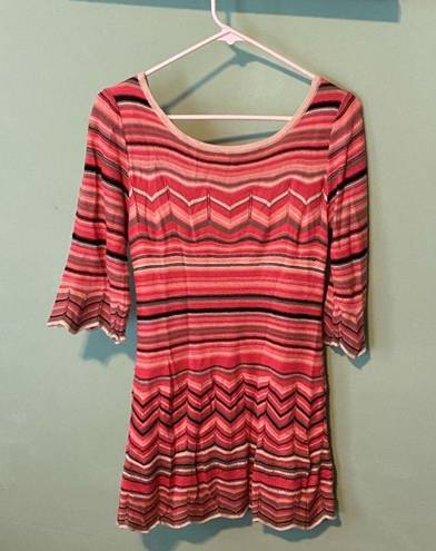 Candie's Candie’s Chevron Knit Sweater Dress