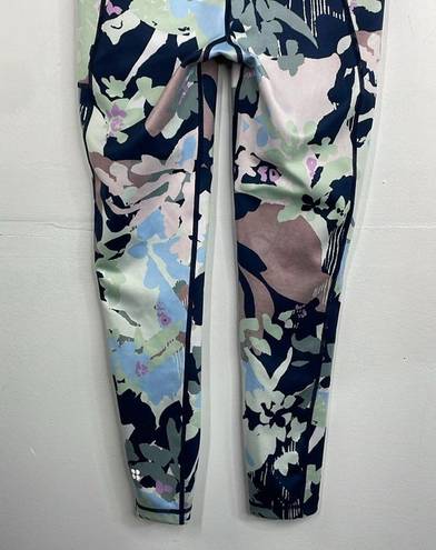 Sweaty Betty  Super Sculpt 7/8 Length Floral Print Leggings size 6