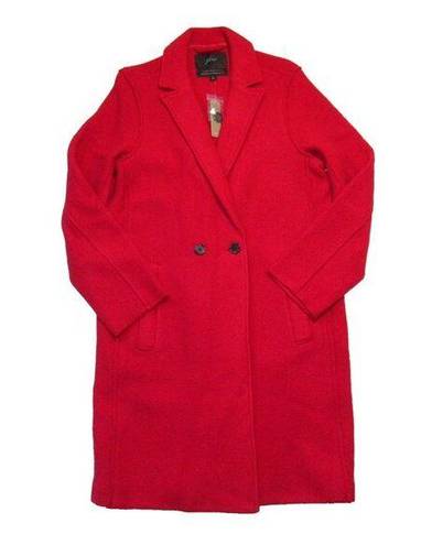 J.Crew NWT  Daphne Topcoat in Bold Red Italian Boiled Wool Coat 14 $228