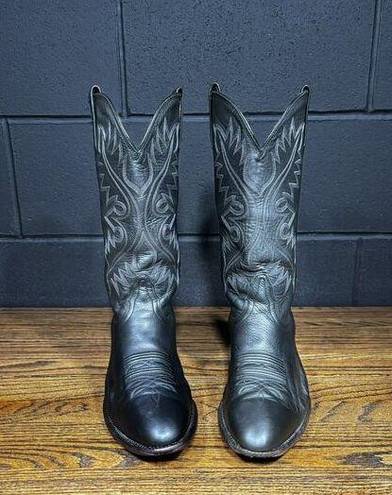 Nocona 2010 Black Leather Western Cowgirl Boots Women’s 9 EE