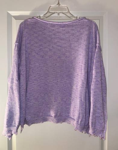 These Three Boutique Purple Sweater