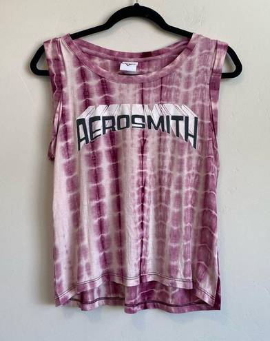 Aerosmith  Pink Tie-Dye Tank top Size S