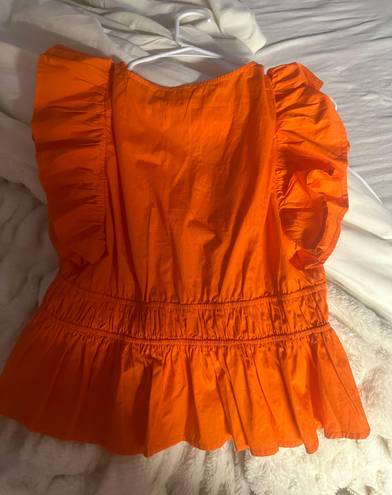 Boutique Orange Top Size L