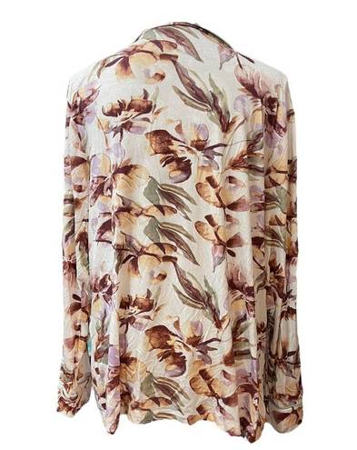 Felina  PJ Top Watercolor Floral viscose Size XL