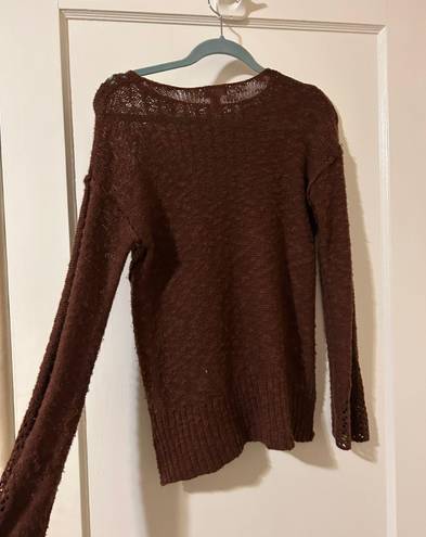 Full Tilt Maroon Knit Sweater