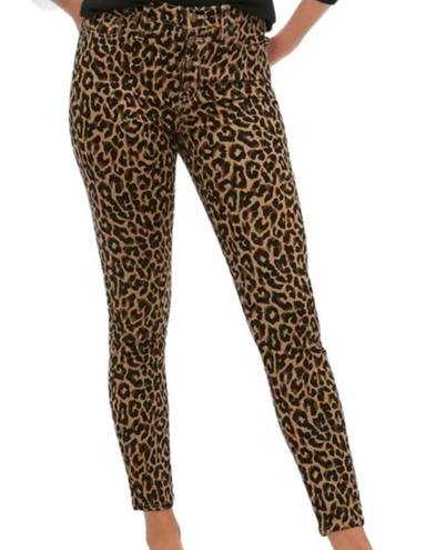 J.Crew J.,Crew 9” High-Rise Skinny Leopard Print Jeans 