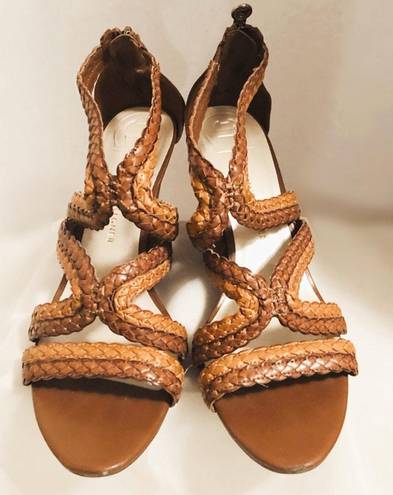 Etienne Aigner Brown Wedges Sandals