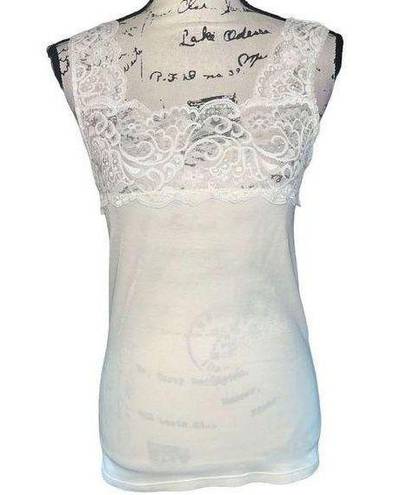 Cuddl Duds  cream lace cami medium