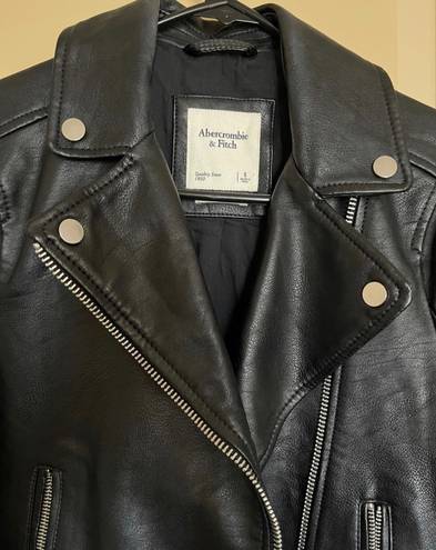 Abercrombie & Fitch Aberocrombie Vegan Leather Jacket