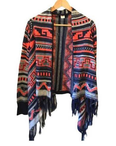 belle du jour  Southwest Pattern Boho Cardigan XL