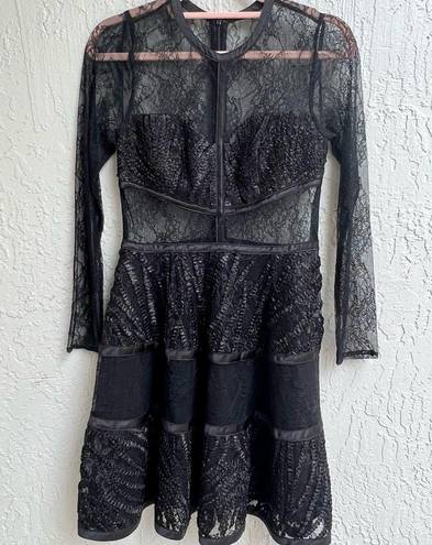 Alexis  lace black fit and flare mini dress size XS new with tags