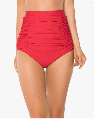 Relleciga Women's High Waisted Bikini Bottom Tummy Control Ruched Swimsuit Bottom Tankini Briefs