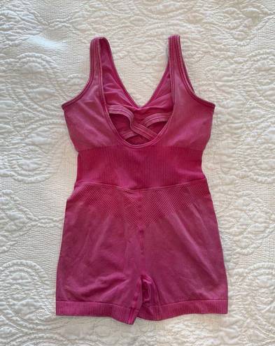 One Piece Pink  workout/lounge outfit