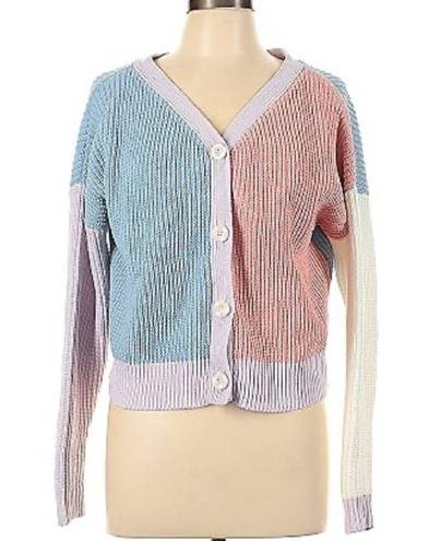 The Moon  & Madison Color Block Knit Cardigan