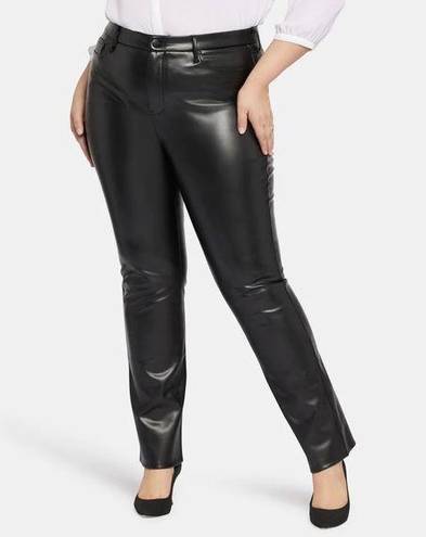 NYDJ Sculpt Her by NJDJ Faux Leather Marilyn Straight Pants