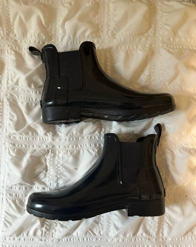 Hunter Navy Short Rain Boots