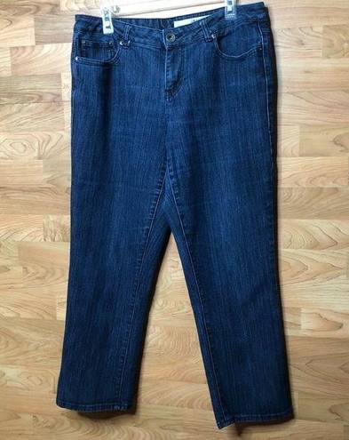 DKNY SIZE 14  CROPPED JEANS 5 POCKETS