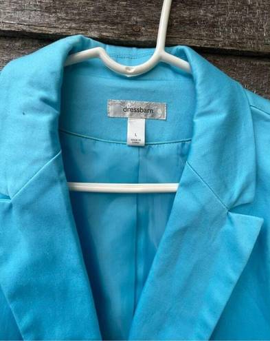 Dress Barn  Women’s size L light teal blue two button front blazer