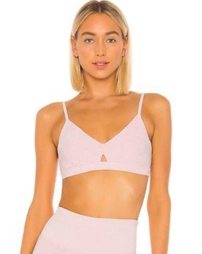 Alo Yoga AloSoft Sports Bra in light pink 