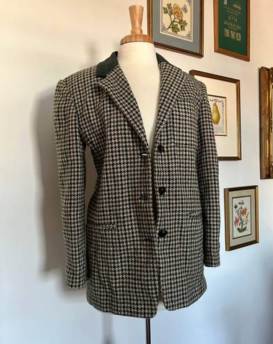 Houndstooth Vintage  Blazer Jacket