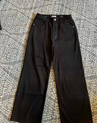 DL1961  Womens Black Button Closure High Rise Pants Size 28