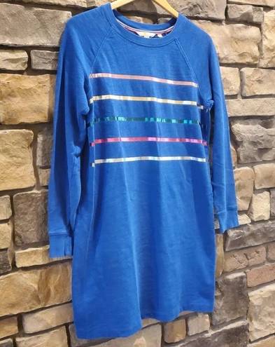 Mabel Boden  Sweatshirt Dress - Stripes - Blue Multi/Summit - 8