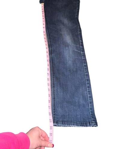 J.Jill  Women 6 Dark Wash Smooth Fit Straight Leg Jeans Denim Pockets Zip Blue