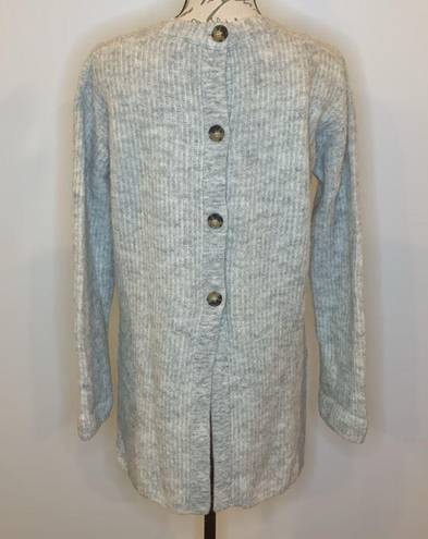 J.Crew  Point Sur button back marled tunic angora wool blend XS